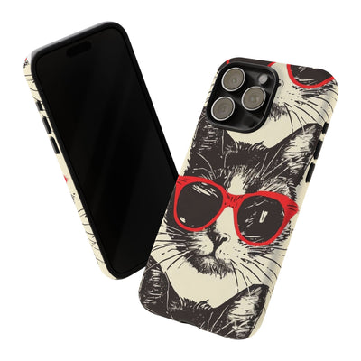 Phone Case: Sassy Cat Phone Case, Cute Cat Lovers Gift, Pet Lover Accessory, Fun Cat Phone Cover, Stylish Gadget Protection