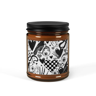 Jar Candle: Black Hearts | Inky Funk Design