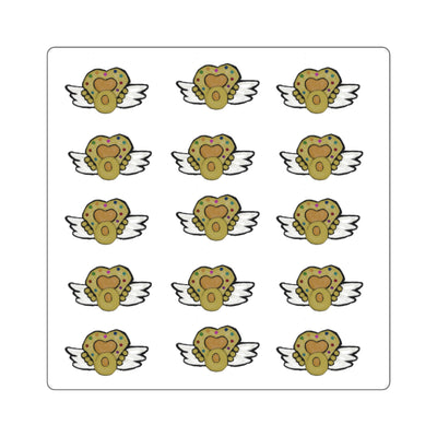 Sticker: Golden Sailor Moon inspired Brooch with Wings | Square