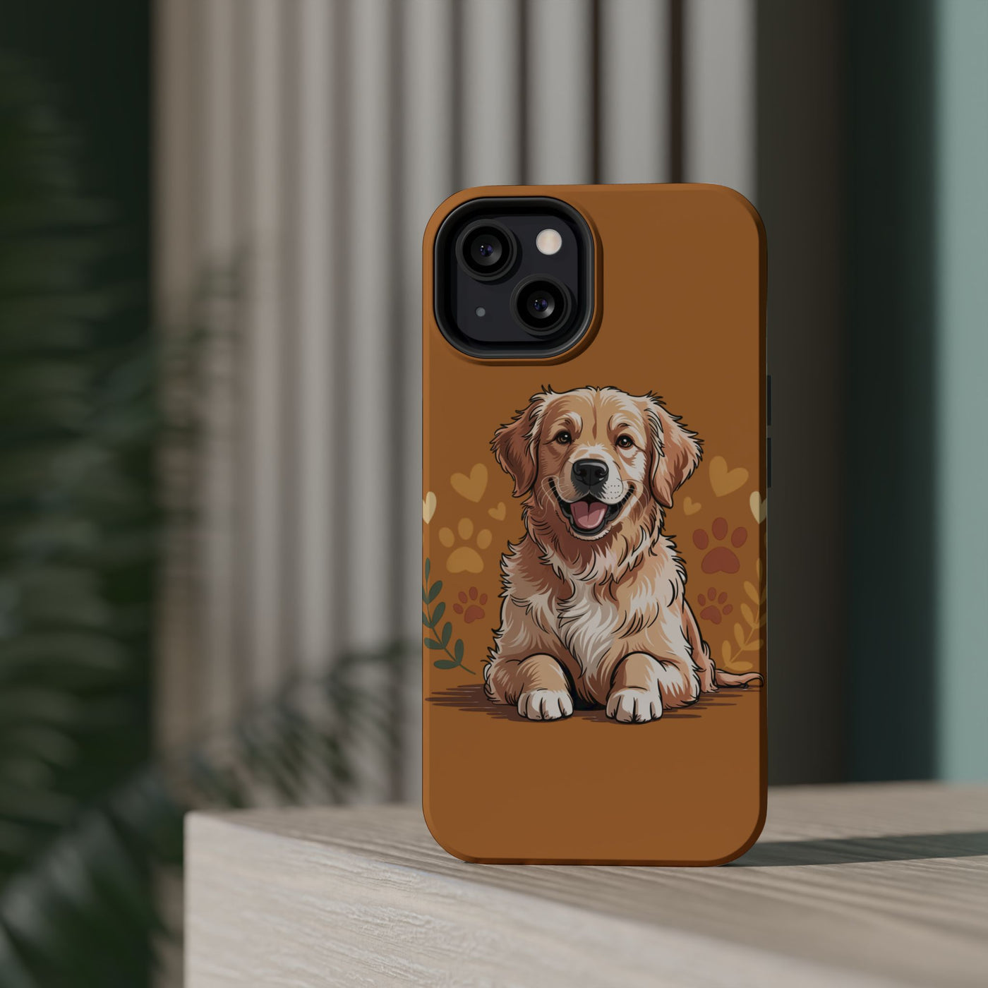 Dog Lover Magnetic Phone Case, Cute Pet Cases for iPhone, Dog-themed Phone Covers, Golden Retriever Case, Gifts for Dog Owners