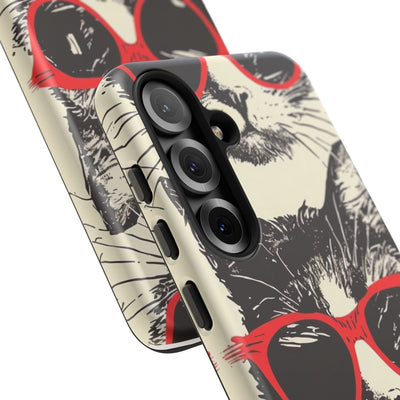 Phone Case: Sassy Cat Phone Case, Cute Cat Lovers Gift, Pet Lover Accessory, Fun Cat Phone Cover, Stylish Gadget Protection