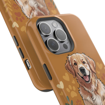Dog Lover Magnetic Phone Case, Cute Pet Cases for iPhone, Dog-themed Phone Covers, Golden Retriever Case, Gifts for Dog Owners