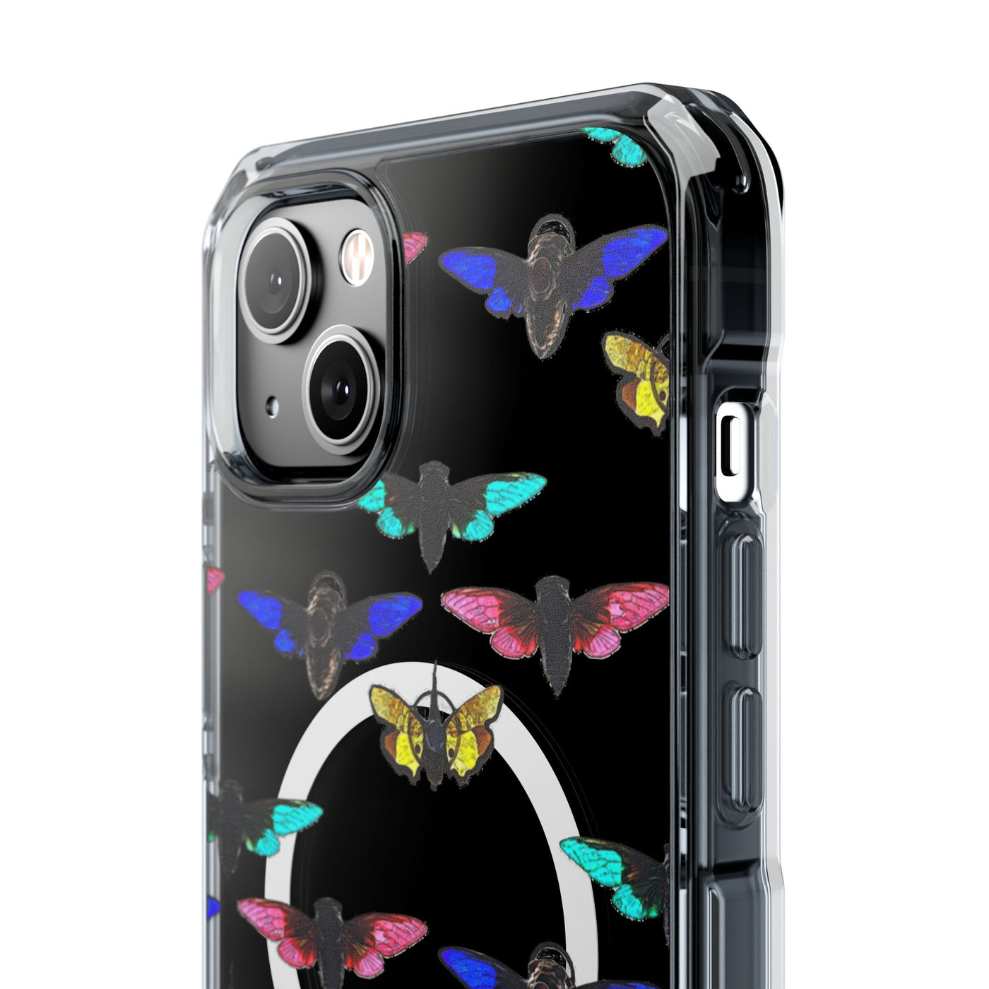 Phone Case: Magnetic Glow Moth Clear Impact Iphone Case