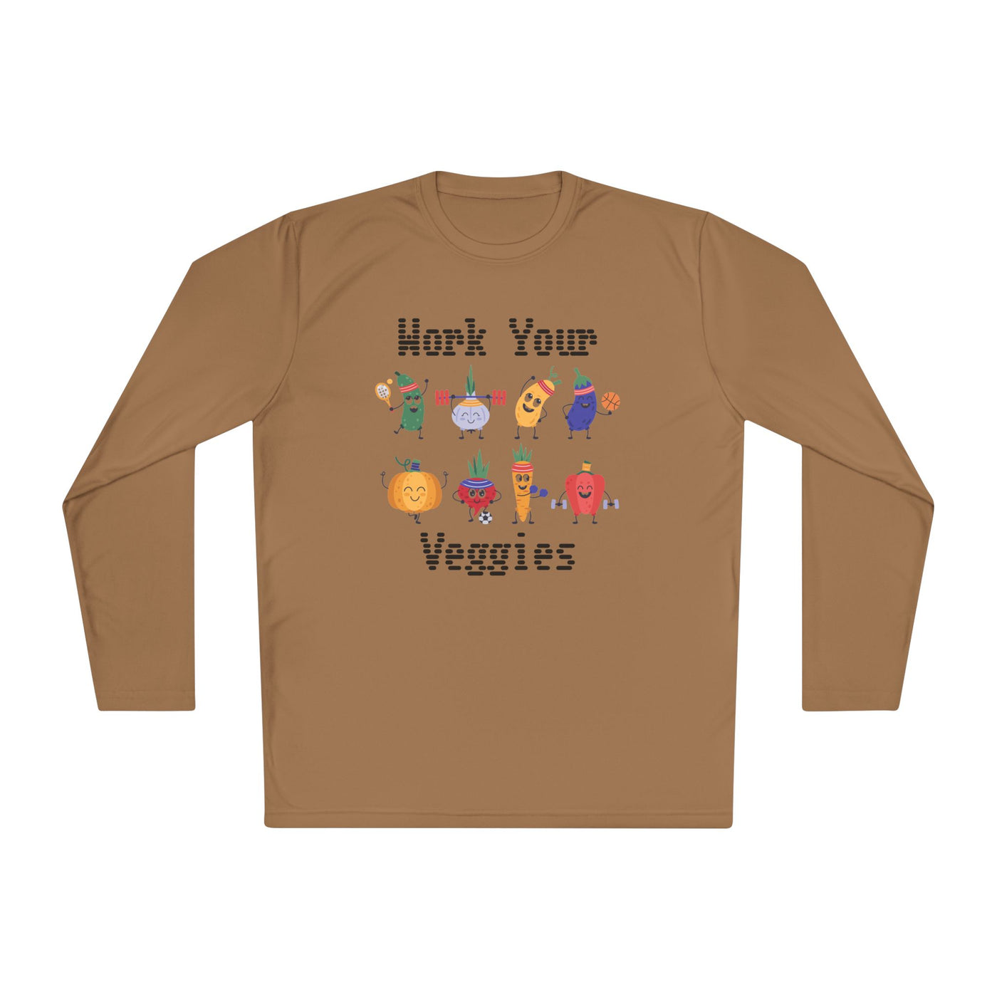 T-Shirt: Work Your Veggies - Lightweight Long Sleeve Tee