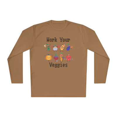 T-Shirt: Work Your Veggies - Lightweight Long Sleeve Tee