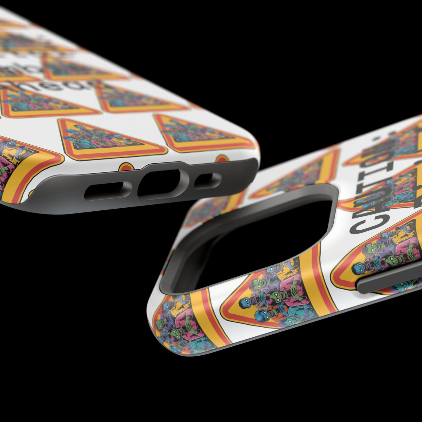Phone Case: Caution: Digital Zombie Ahead Phone Case | Quirky Smartphone Protection, Unique Gift, Trendy Accessory, Fun Design, Geeky Style