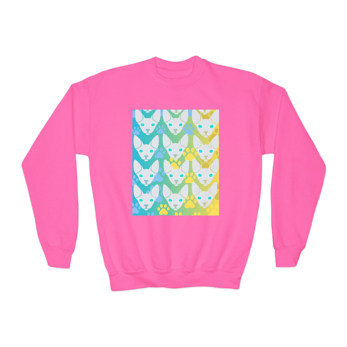 Sweatshirt: Hairless Kitty Design Crewneck