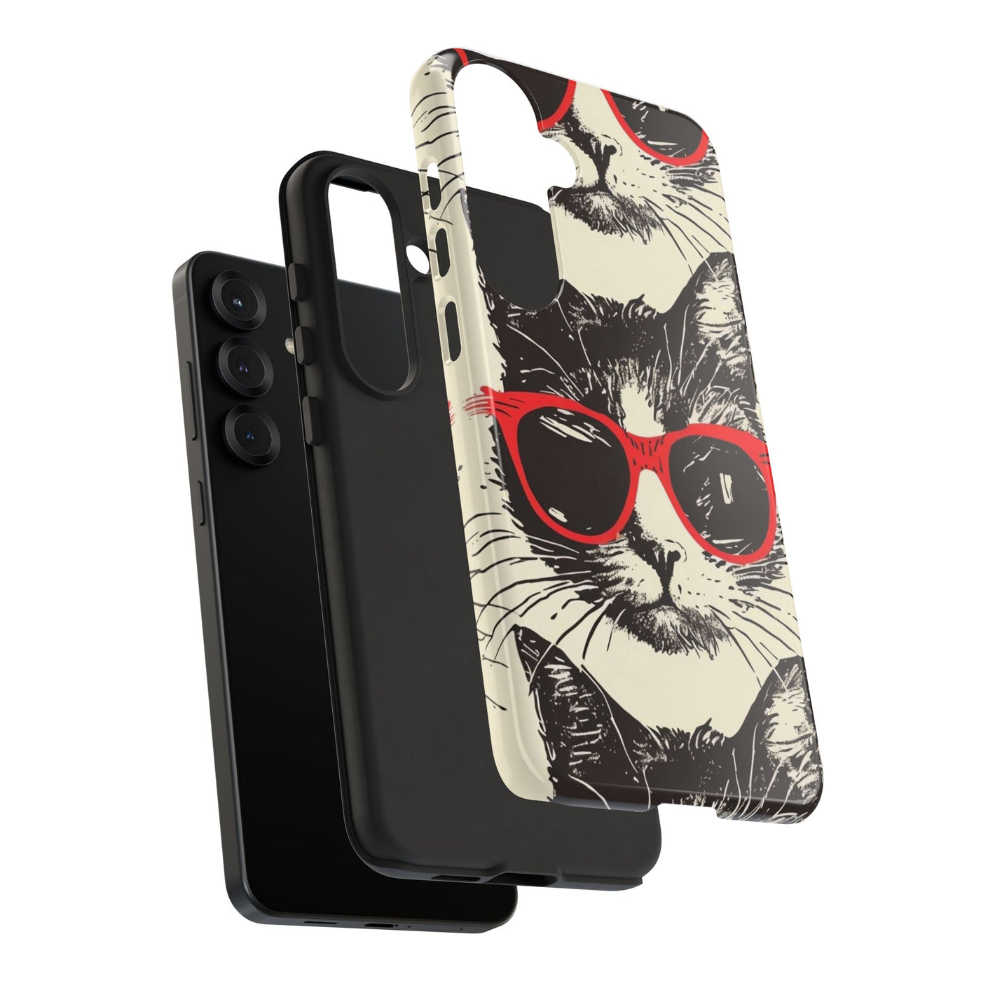 Phone Case: Sassy Cat Phone Case, Cute Cat Lovers Gift, Pet Lover Accessory, Fun Cat Phone Cover, Stylish Gadget Protection