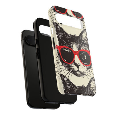 Phone Case: Sassy Cat Phone Case, Cute Cat Lovers Gift, Pet Lover Accessory, Fun Cat Phone Cover, Stylish Gadget Protection