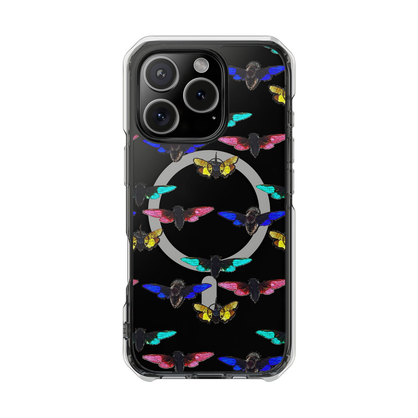 Phone Case: Magnetic Glow Moth Clear Impact Iphone Case