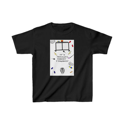 T-Shirt: Hockey Night | Kids | Heavy Cotton