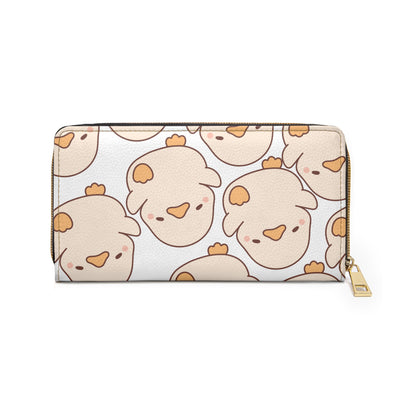Wallet: Duck Duck Goose | Cute Bird Pattern Zipper Wallet