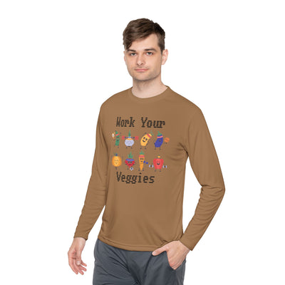 T-Shirt: Work Your Veggies - Lightweight Long Sleeve Tee