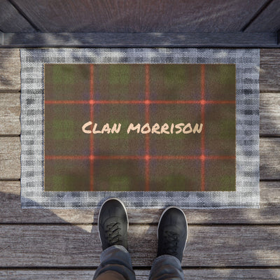 Personalized Clan Morrison Plaid Doormat - Cozy Home Decor for Scots Enthusiasts