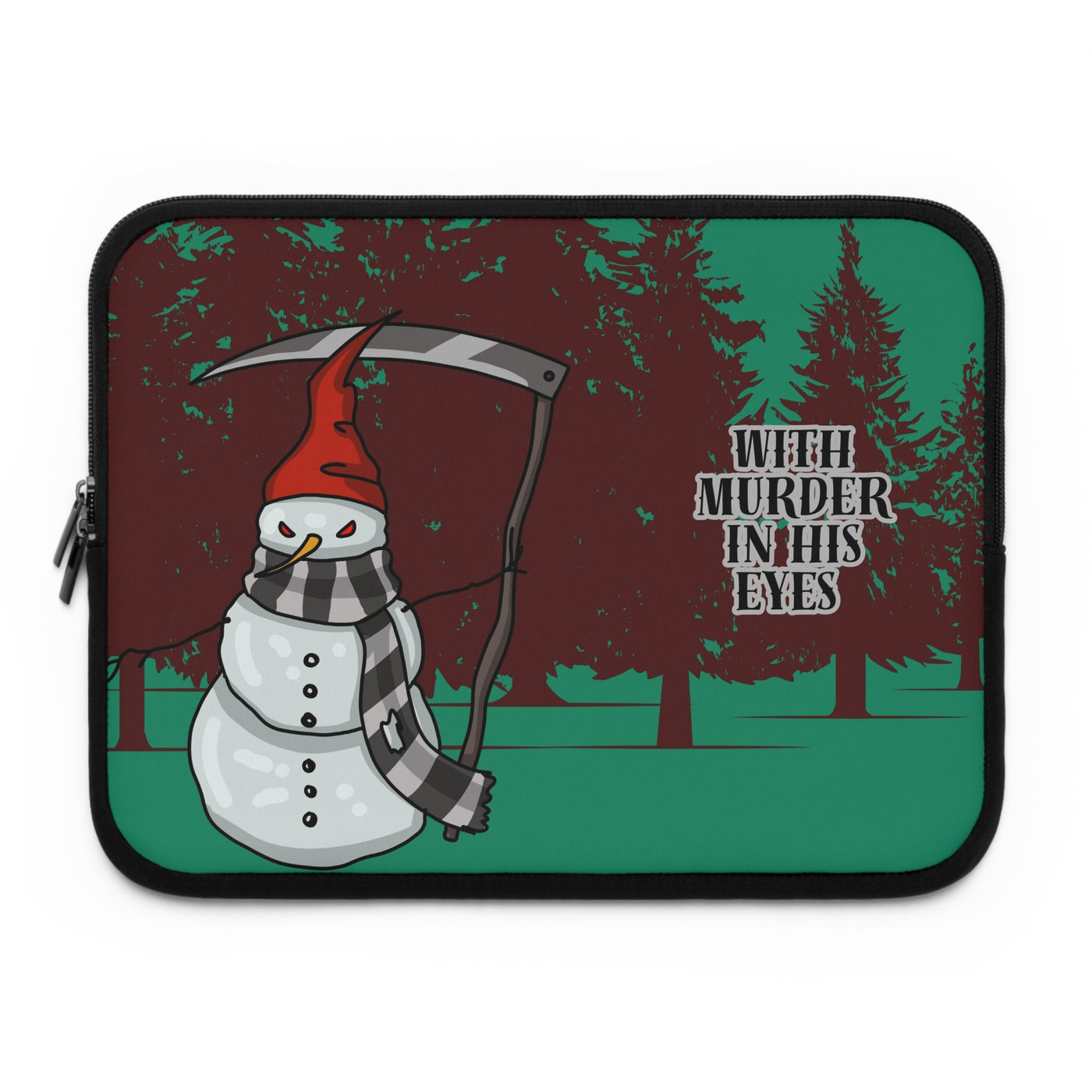 Laptop Sleeve: Murderous Snowman