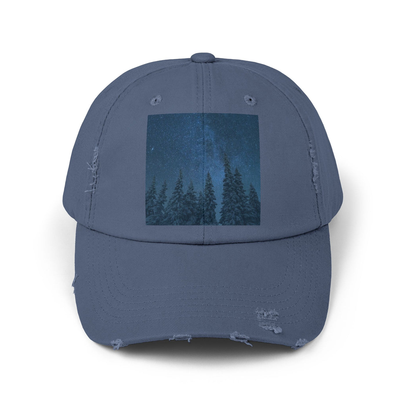 Cap: Night Sky Forest Design | Distressed