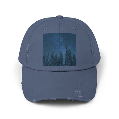 Cap: Night Sky Forest Design | Distressed