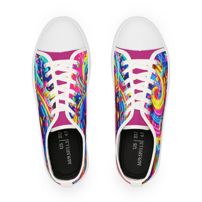 Shoes: Step Out With Sprinkles -Vibrant Men's Low Top Sneakers, Colorful Sneakers, Artistic Casual Shoes, Unique Streetwear, Fun Fashion Footwear