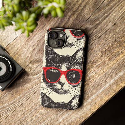 Phone Case: Sassy Cat Phone Case, Cute Cat Lovers Gift, Pet Lover Accessory, Fun Cat Phone Cover, Stylish Gadget Protection