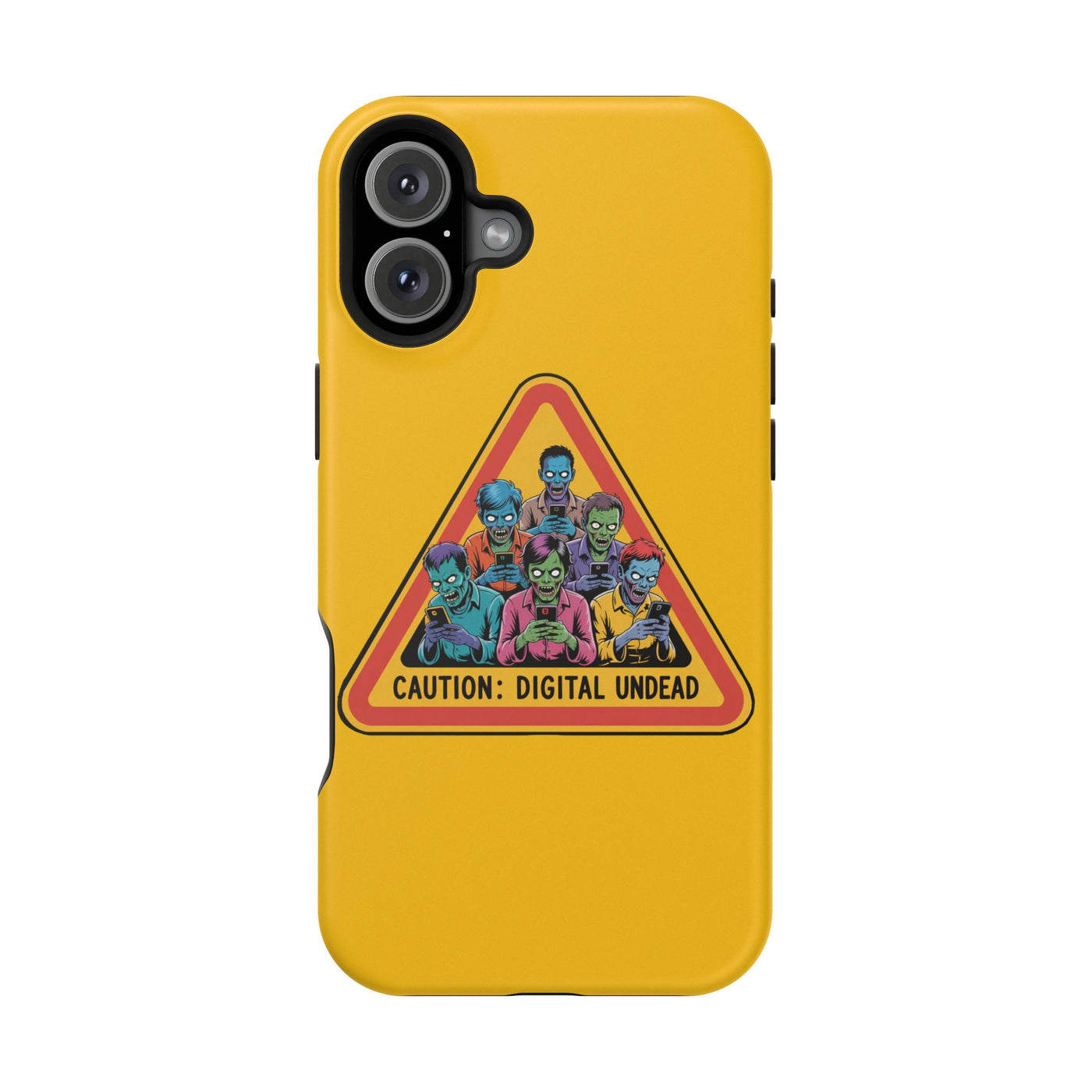 Phone Case: Zombie-Themed Tough Case for iPhone, Caution Digital Undead Phone Cover, Phone Accessory for Halloween, Unique Gift Idea, Trendy Phone [...]