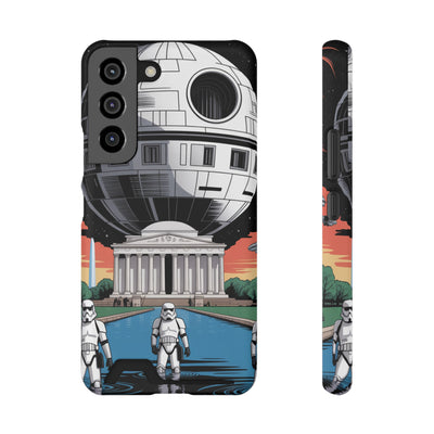 Phone Case: Galaxy-Inspired Phone Case with Card Holder, Space-Themed Gift, Star Wars-Inspired Design, Geek Accessories, Unique Phone Cover