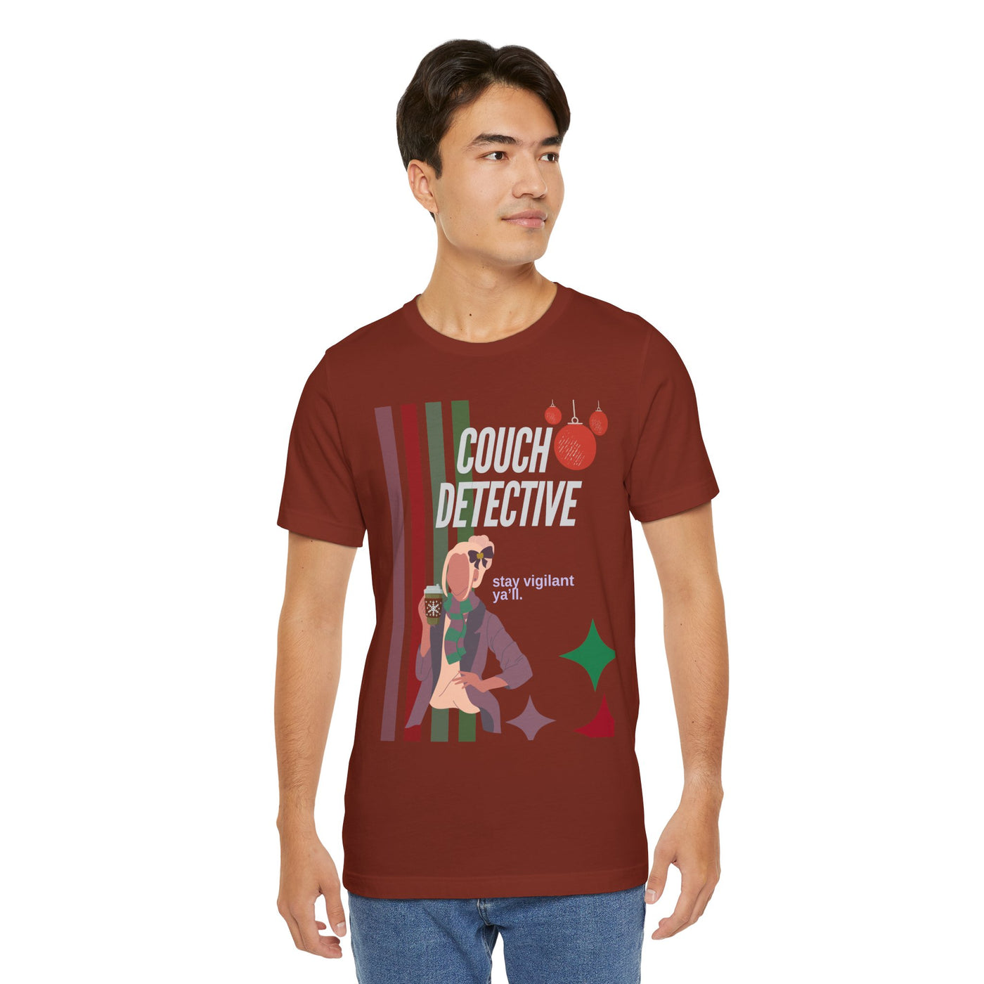 T-shirt: Couch Detective | Stay Vigilant | Holiday Edition