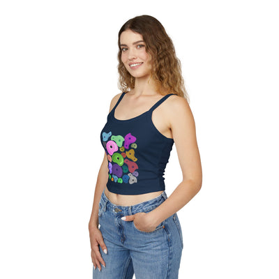 Tank Top: Rock Climbing Design | Women's Spaghetti Strap Style