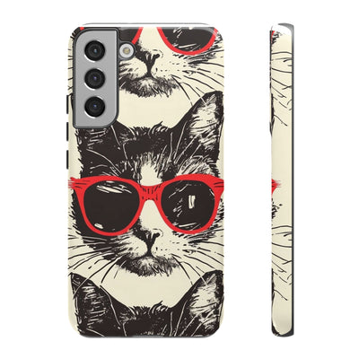Phone Case: Sassy Cat Phone Case, Cute Cat Lovers Gift, Pet Lover Accessory, Fun Cat Phone Cover, Stylish Gadget Protection