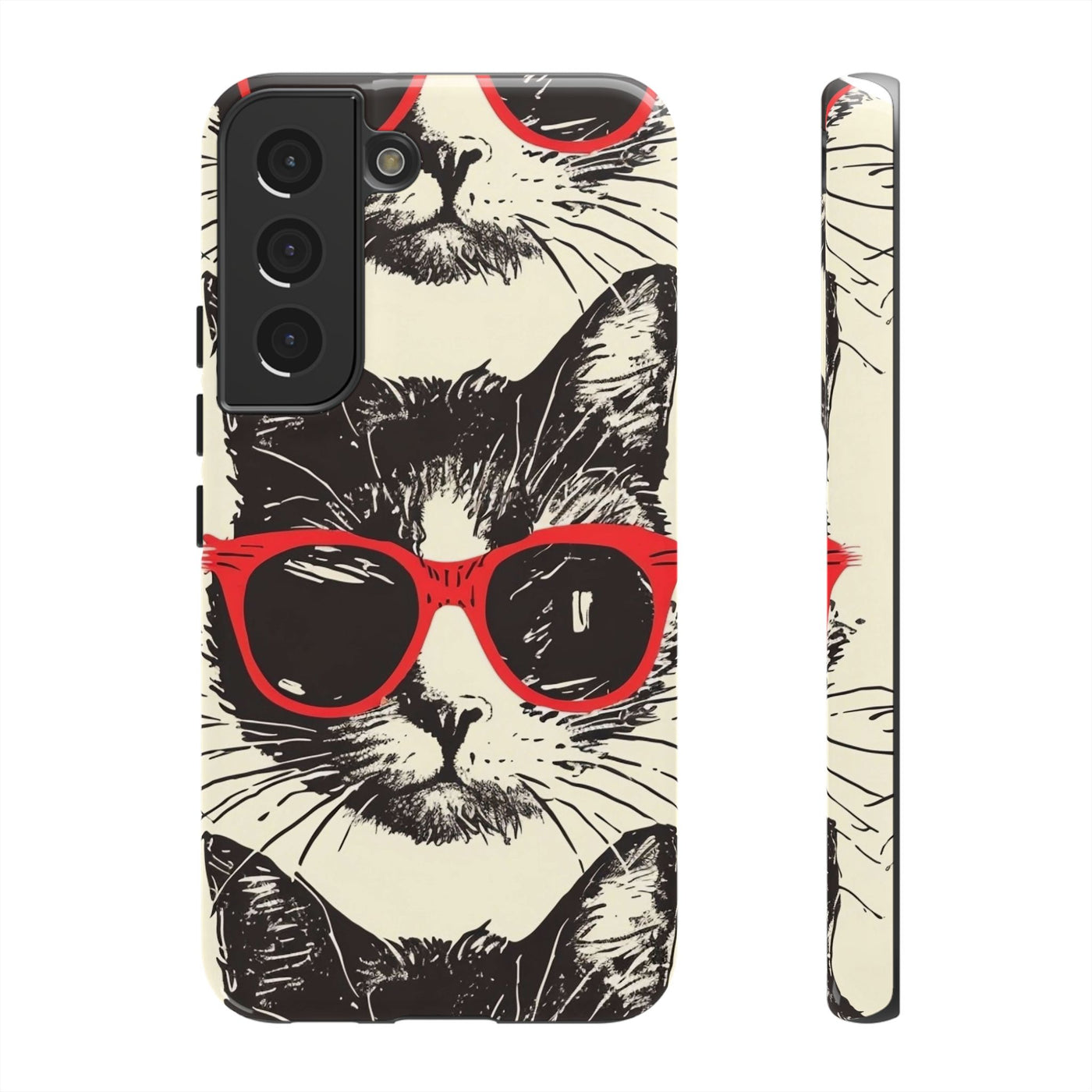 Phone Case: Sassy Cat Phone Case, Cute Cat Lovers Gift, Pet Lover Accessory, Fun Cat Phone Cover, Stylish Gadget Protection