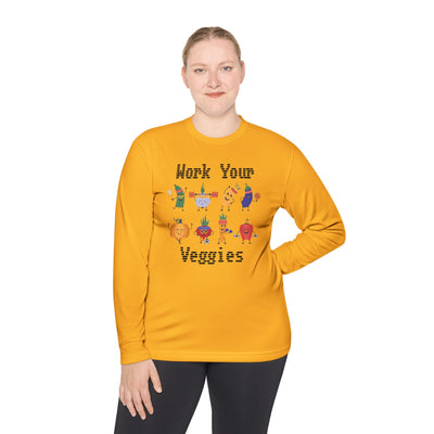 T-Shirt: Work Your Veggies - Lightweight Long Sleeve Tee