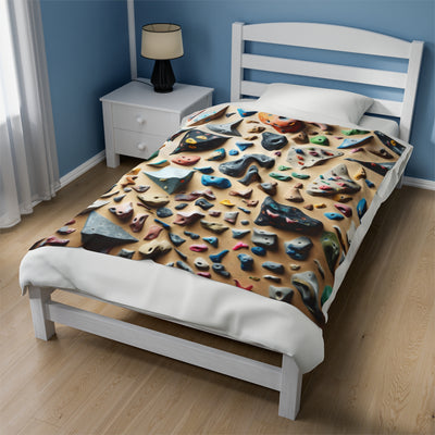 Blanket: Climbing-Themed Plush Blanket