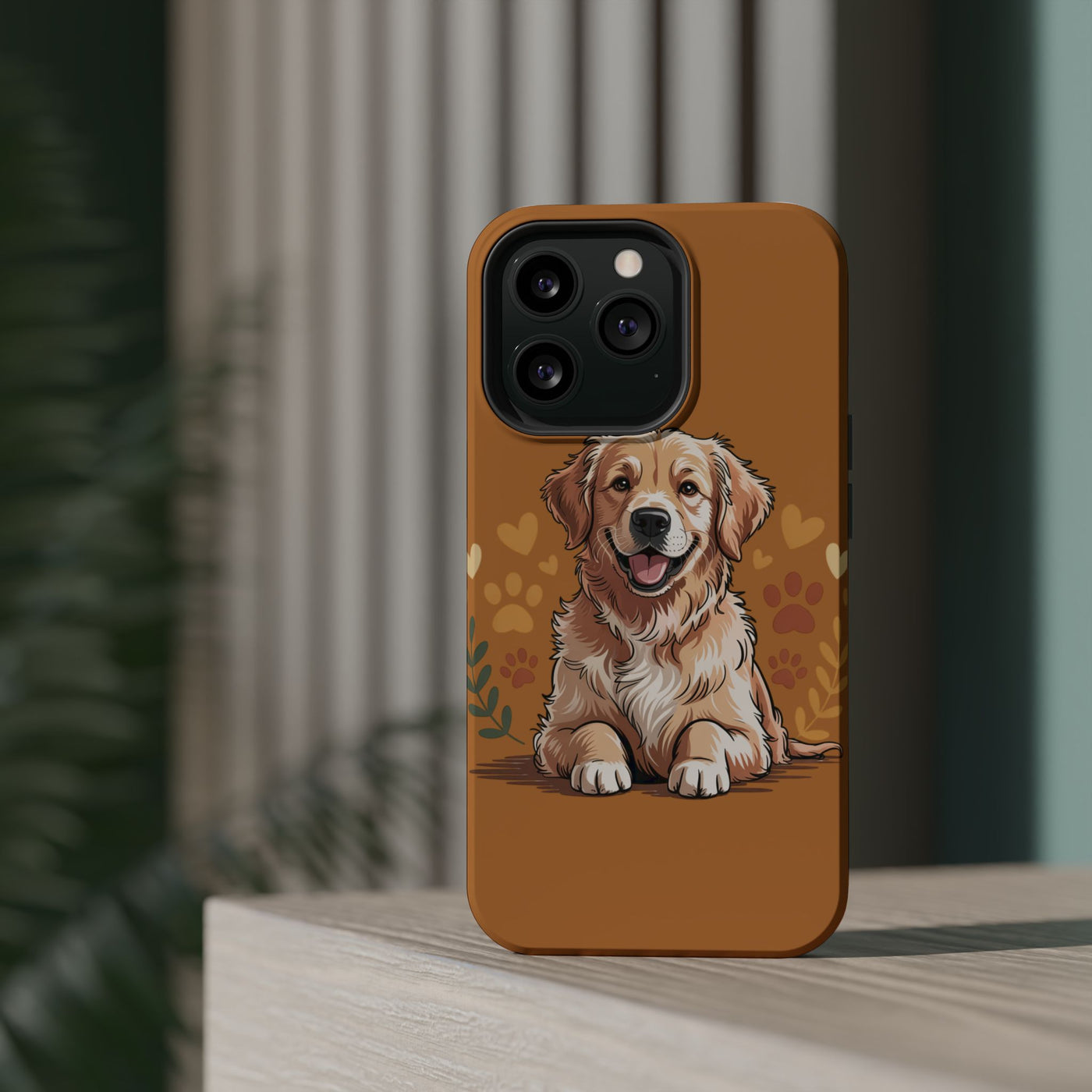 Dog Lover Magnetic Phone Case, Cute Pet Cases for iPhone, Dog-themed Phone Covers, Golden Retriever Case, Gifts for Dog Owners