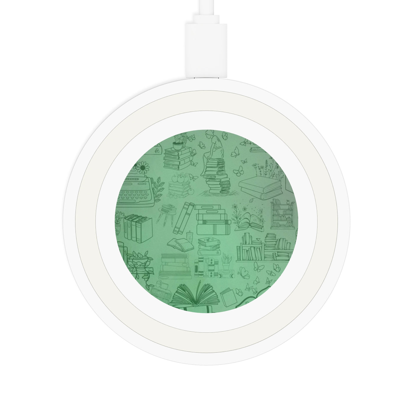 Charging Pad: Book lovers | Green