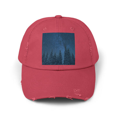 Cap: Night Sky Forest Design | Distressed