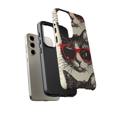 Phone Case: Sassy Cat Phone Case, Cute Cat Lovers Gift, Pet Lover Accessory, Fun Cat Phone Cover, Stylish Gadget Protection
