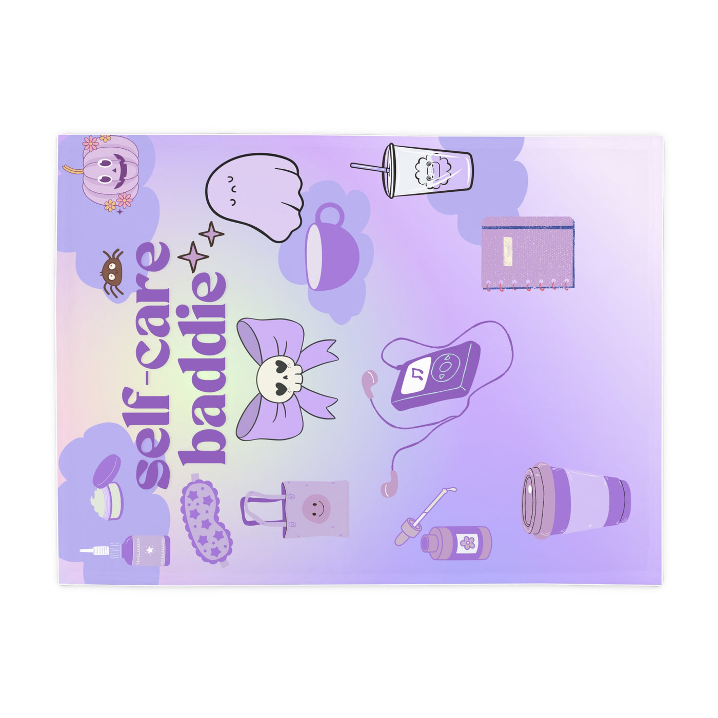 Blanket: Self-Care Baddie Plush Blanket