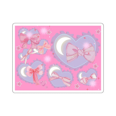 Sticker: Y2K hearts and Bows | Kiss-Cut