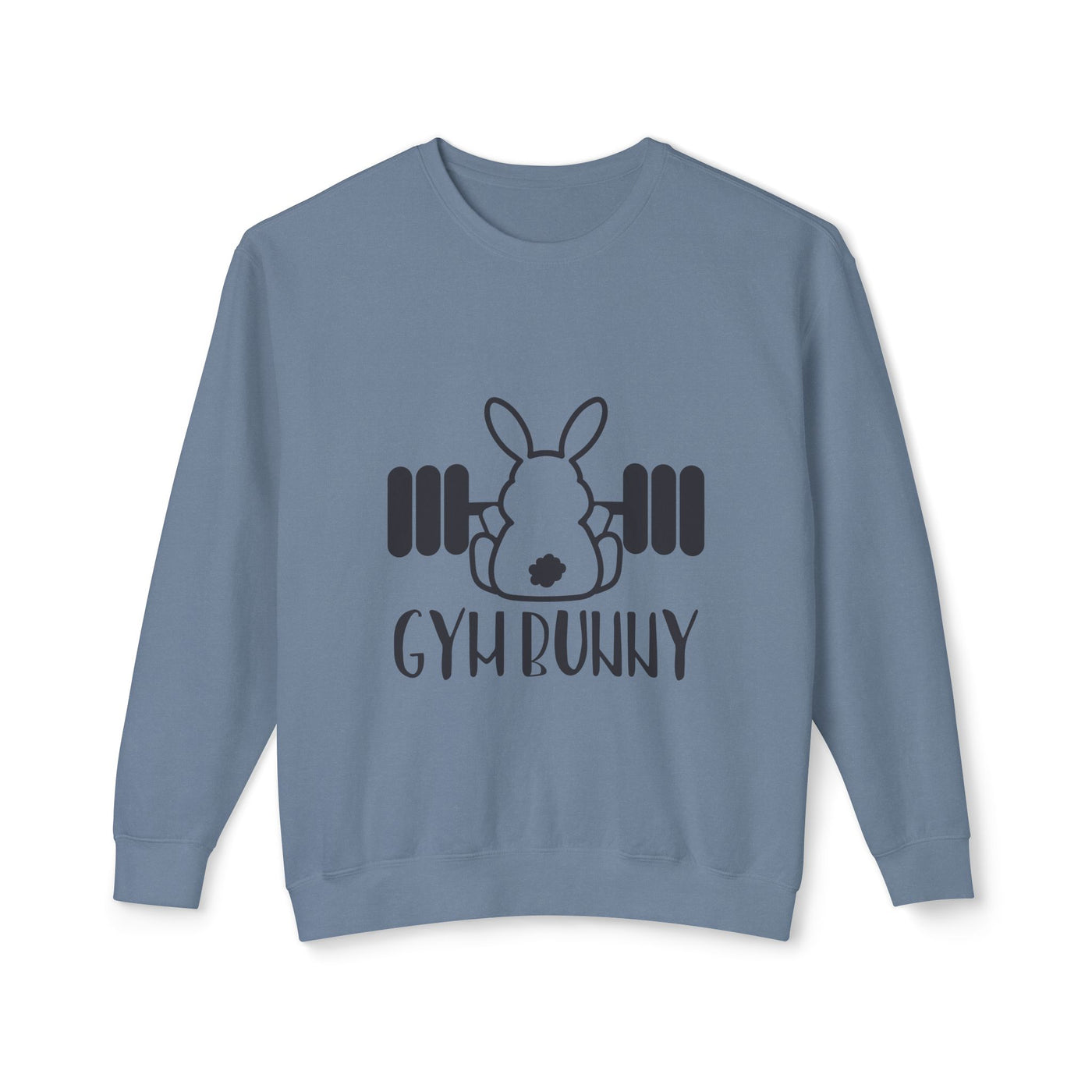 Sweatshirt: Gym Bunny Unisex Lightweight Crewneck Sweatshirt - Perfect for Fitness Enthusiasts