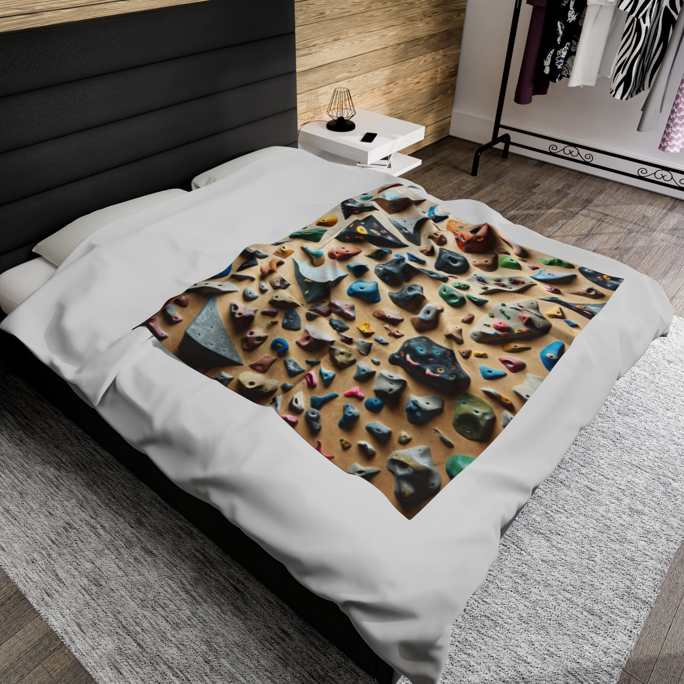Blanket: Climbing-Themed Plush Blanket
