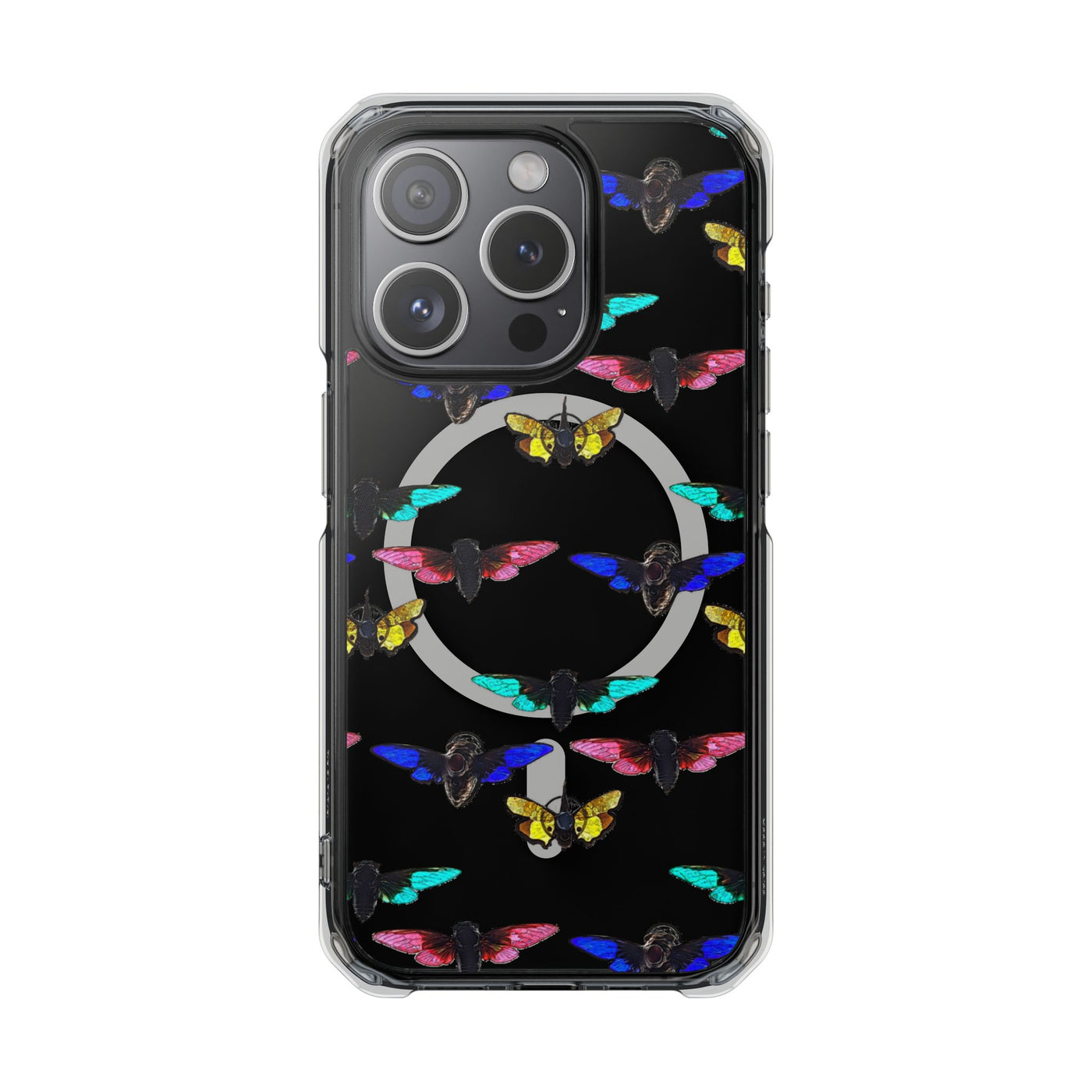 Phone Case: Magnetic Glow Moth Clear Impact Iphone Case