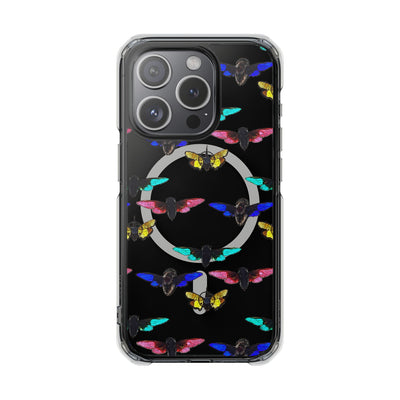 Phone Case: Magnetic Glow Moth Clear Impact Iphone Case