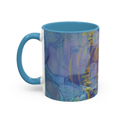 Mug: Fine Art Painterly mug | Blue and Yellow