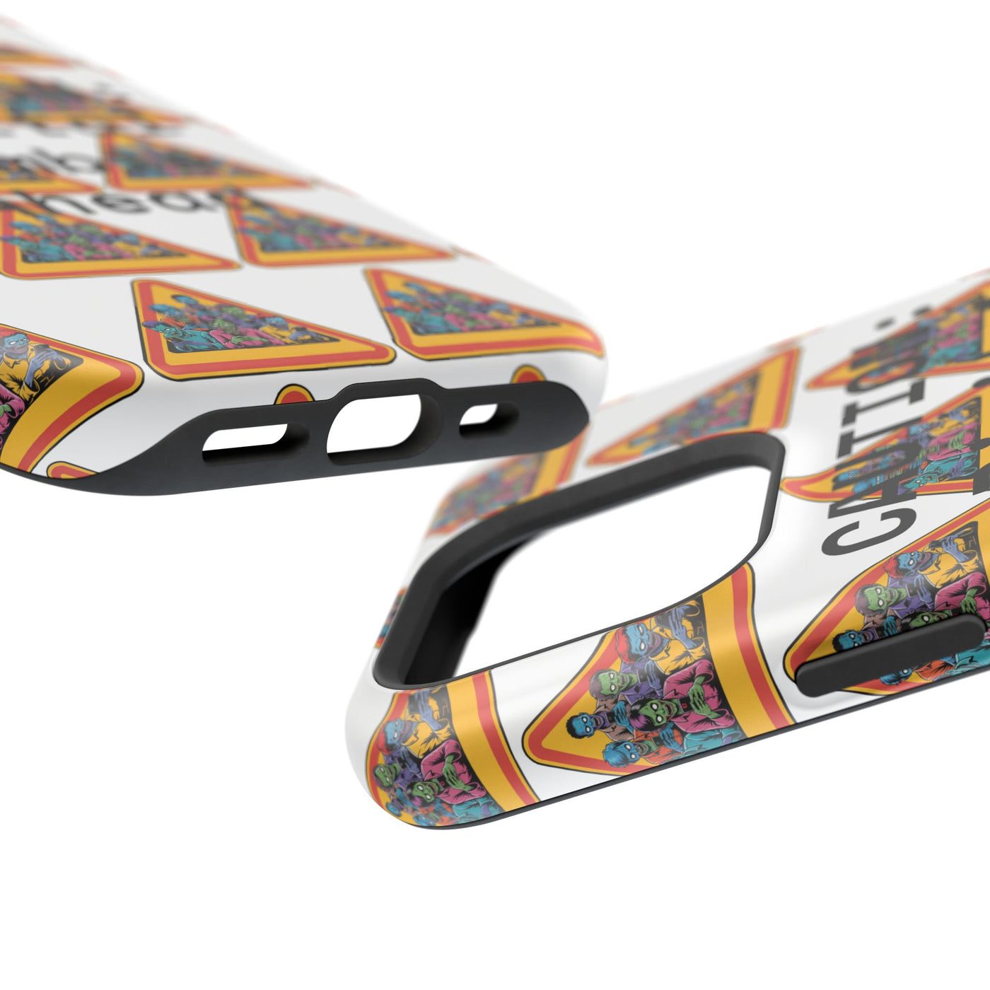 Phone Case: Caution: Digital Zombie Ahead Phone Case | Quirky Smartphone Protection, Unique Gift, Trendy Accessory, Fun Design, Geeky Style