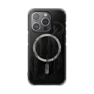 Phone Case:  Subtle Antique Skeletons Magnetic Clear Impact Case for iPhone