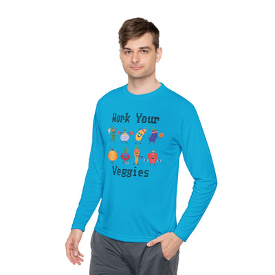 T-Shirt: Work Your Veggies - Lightweight Long Sleeve Tee