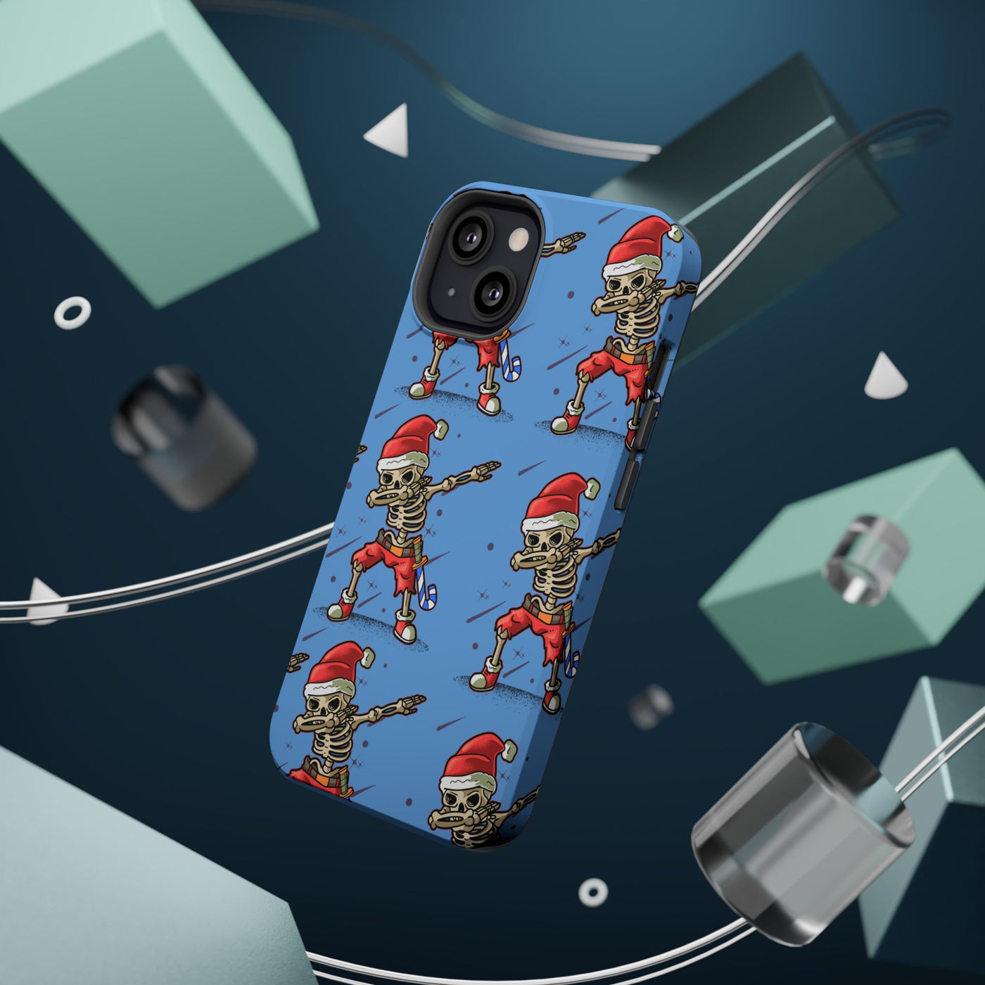 Santa Skelly Celly Phone Case | Durable & MagSafe Compatible
