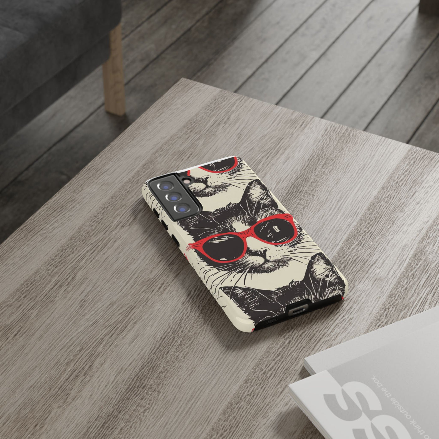 Phone Case: Sassy Cat Phone Case, Cute Cat Lovers Gift, Pet Lover Accessory, Fun Cat Phone Cover, Stylish Gadget Protection