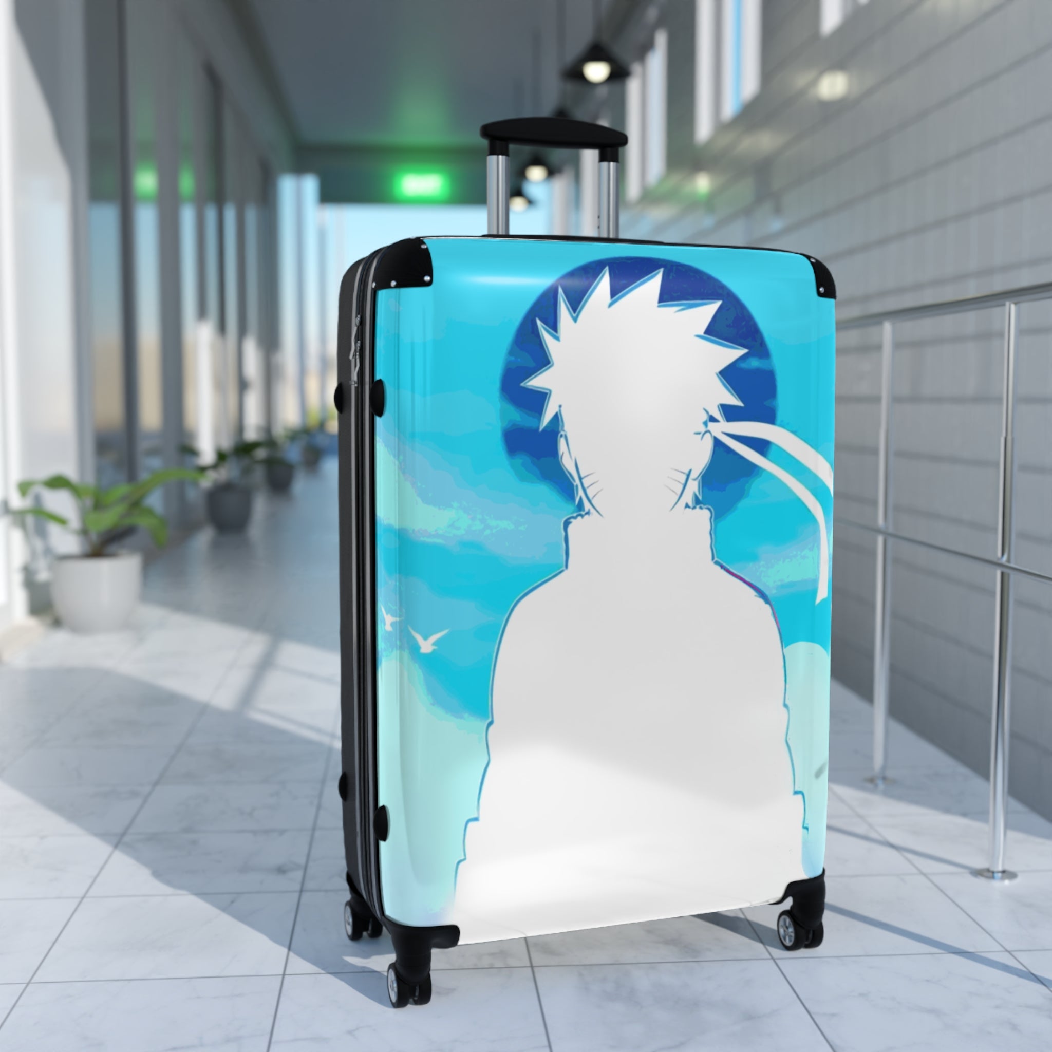 Suitcase: Anime-Inspired Suitcase, Travel Luggage, Stylish Travel Bag, Cosplay Accessories, Perfect for Holidays, Ideal for Anime Fans