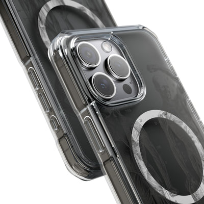 Phone Case:  Subtle Antique Skeletons Magnetic Clear Impact Case for iPhone