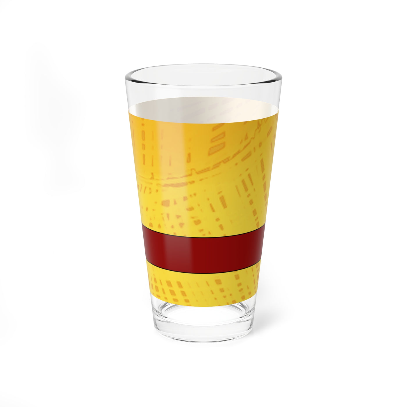 Mixing Glass: Fanart Straw hat 16oz Mixing Glass - Perfect for Cocktails & Smoothies